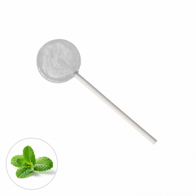 LOT DE 100 SUCETTES PLATES PERSONNALISABLE 'CHUPETTA' - menthe