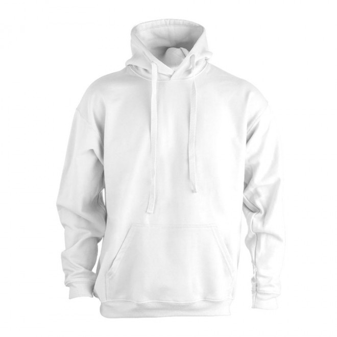 SWEAT CAPUCHE MIXTE PERSONNALISABLE 280G 'MORALIE' - blanc