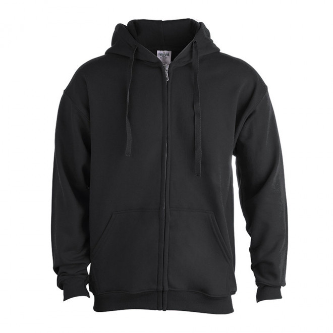 SWEAT ZIPPE MIXTE 280G PERSONNALISABLE 'MORALIE' - noir