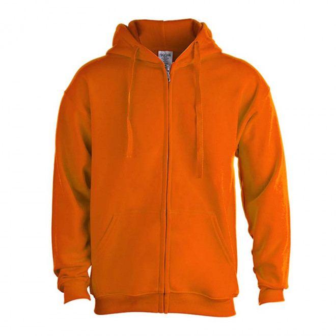 SWEAT ZIPPE MIXTE 280G PERSONNALISABLE 'MORALIE' - orange