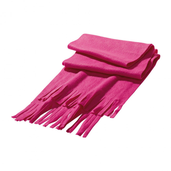 ECHARPE PUBLICITAIRE POLAIRE 'FEMINA' - rose