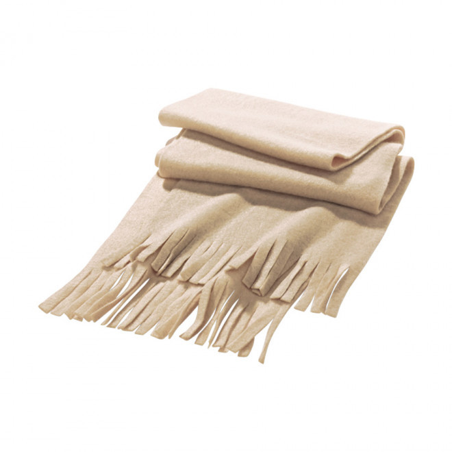 ECHARPE PUBLICITAIRE POLAIRE 'FEMINA' - beige