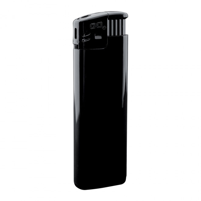 BRIQUET PUBLICITAIRE RECHARGEABLE PIEZO 'ERIS' - noir