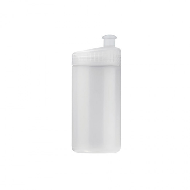 RAPIDE 4J - GOURDE OPAQUE PUBLICITAIRE 500ML 'TRAIL' - blanc