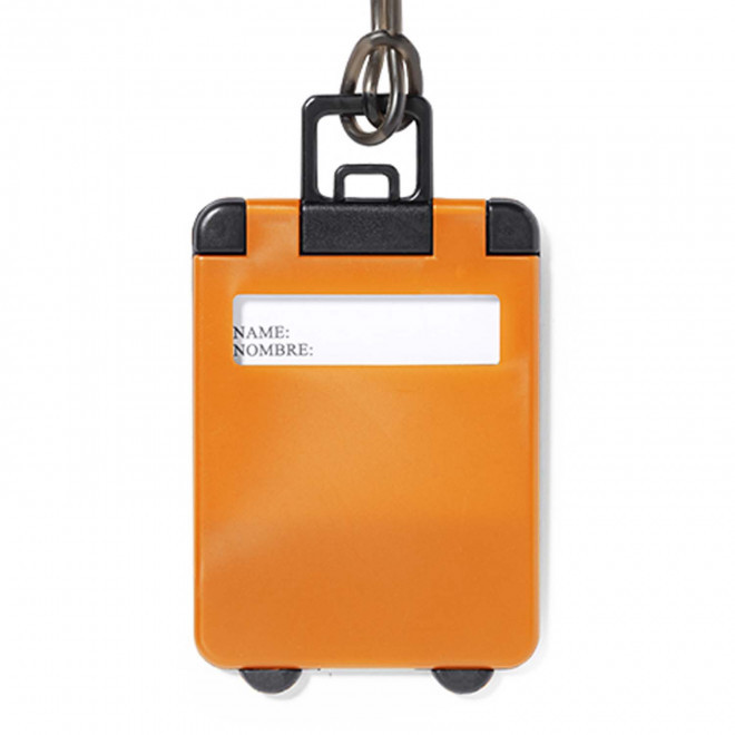 ÉTIQUETTE DE BAGAGE PERSONNALISÉE 'CORFOU' - orange