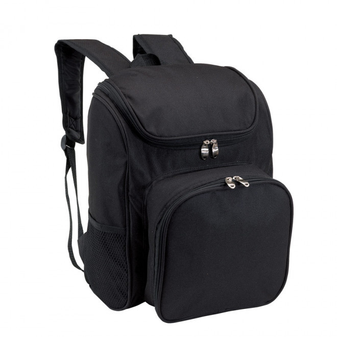 SAC À DOS PIQUE NIQUE PUBLICITAIRE 2 PERSONNES 'OUTSIDE' - noir