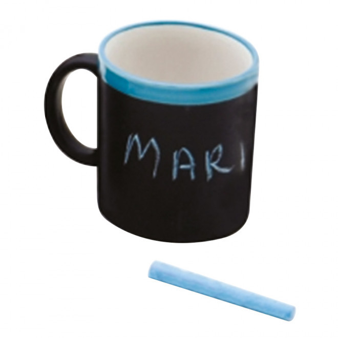 MUG PERSONNALISÉ 'ARDOISE' - bleu