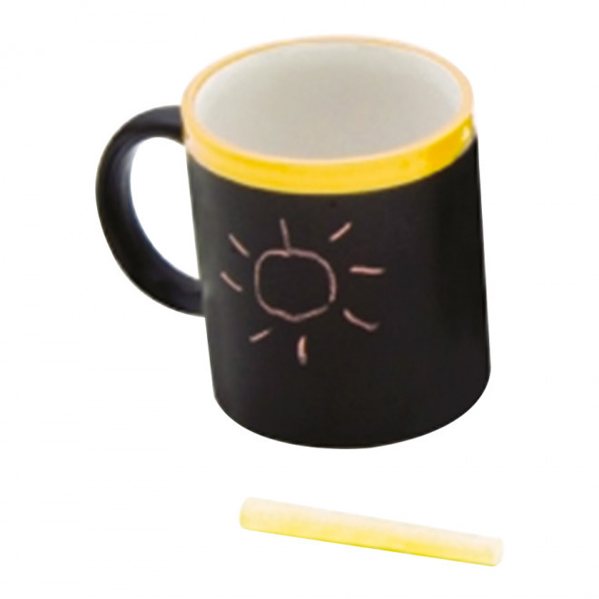 MUG PERSONNALISÉ 'ARDOISE' - jaune