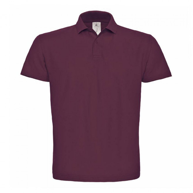 POLO PERSONNALISABLE HOMME B&C 'ADIMO' - rouge lie de vin