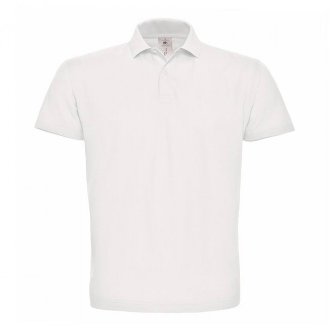 POLO PERSONNALISABLE HOMME B&C 'ADIMO' - blanc
