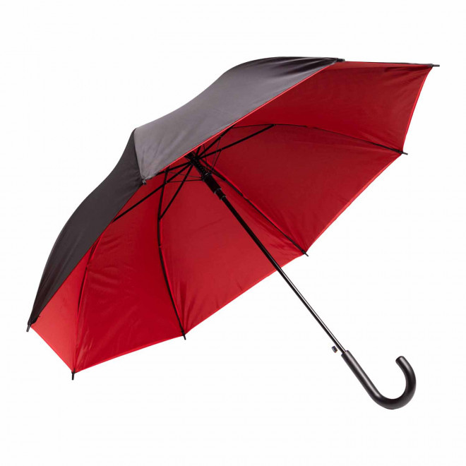 PARAPLUIE PERSONNALISABLE AUTOMATIQUE 'INVERNESS' - noir/rouge