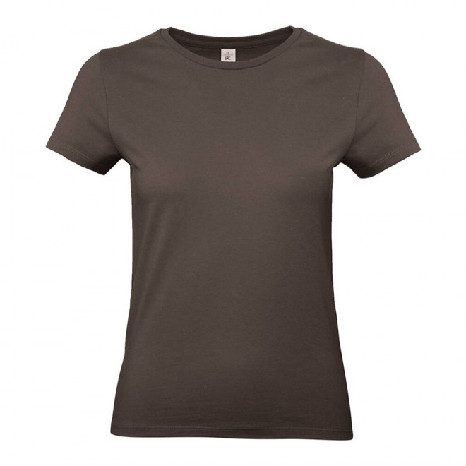 TEE-SHIRT FEMME PERSONNALISABLE B&C 'PALTO 185' - brun