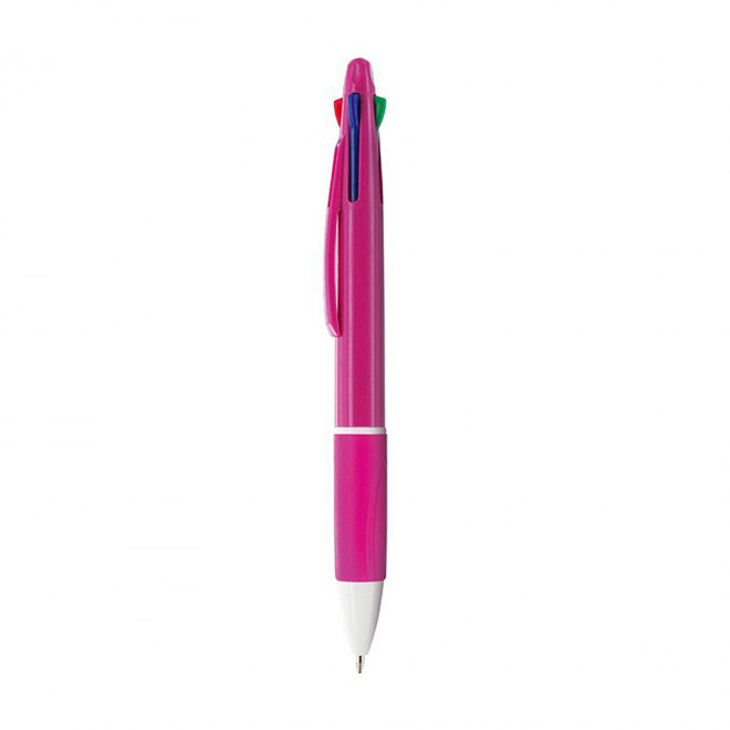 STYLO 4 COULEURS PERSONNALISABLE 'JENNY' - magenta
