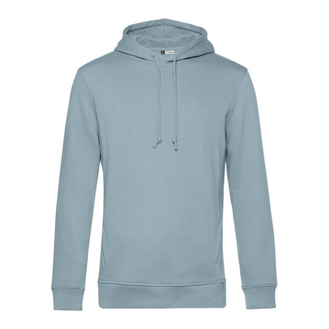 SWEAT-SHIRT PERSONNALISABLE CAPUCHE B&C® 'HODA' - bleu gris
