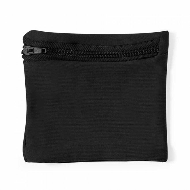 TOUR DE POIGNET PERSONNALISABLE MICROFIBRE 'FIBRA' - noir