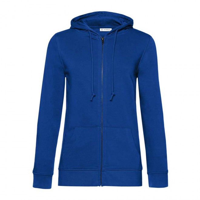 SWEAT ZIPPE PERSONNALISABLE FEMME B&C® 'HARISTO' - bleu royal