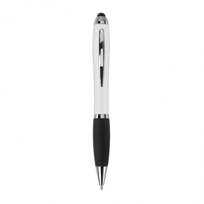 STYLO STYLET PUBLICITAIRE MINE NOIRE 'NASH' - blanc