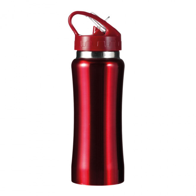 GOURDE PERSONNALISABLE EN METAL 'CHAMONIX' - rouge