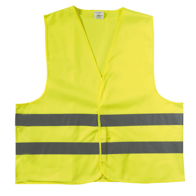 GILET DE SECURITE PUBLICITAIRE ADULTE 'FLUOSAFE' - jaune
