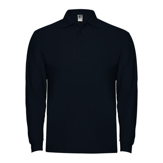 POLO PERSONNALISABLE ML HOMME 'ESTRELLO' - bleu marine