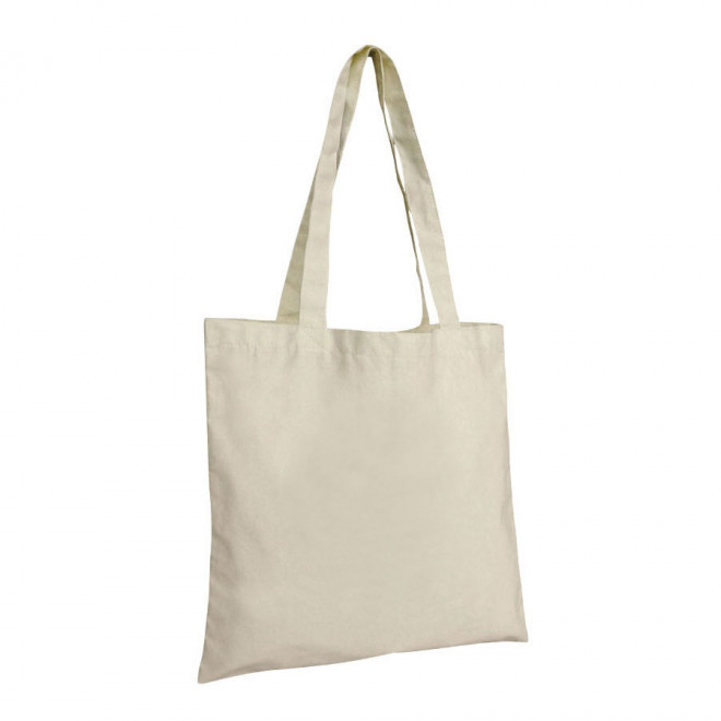 TOTE BAG PERSONNALISE ANSES LONGUES NATUREL 'MARIETA' 110 GR/M² À 240 GR/M² - naturel