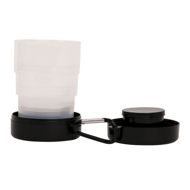 GOBELET PUBLICITAIRE PLIABLE 'PESSOA' - noir