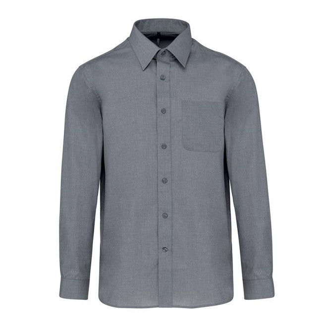 CHEMISE PUBLICITAIRE HOMME ML 'KARIBAN' - gris
