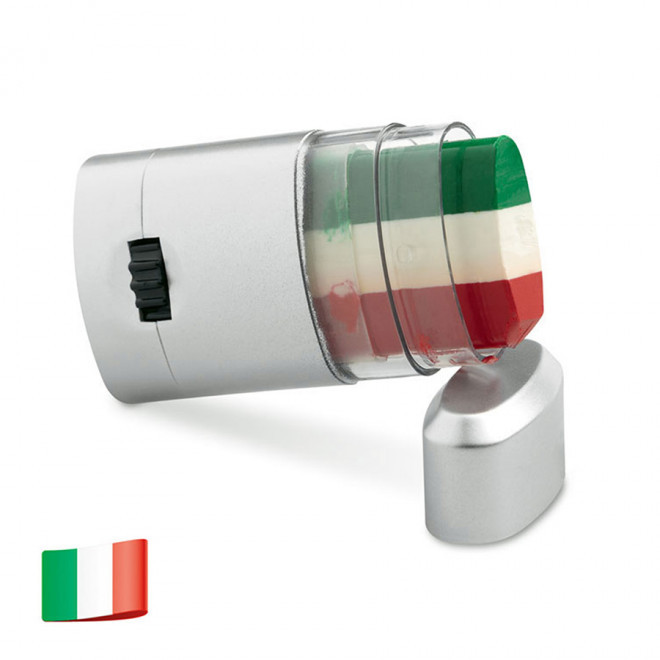 STICK DE MAQUILLAGE DRAPEAU PERSONNALISABLE 'TRIOCOLOR' - vert/blanc/rouge