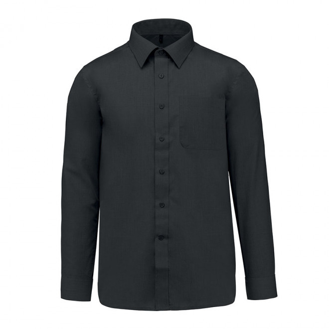 CHEMISE PUBLICITAIRE HOMME ML 'KARIBAN' - zinc