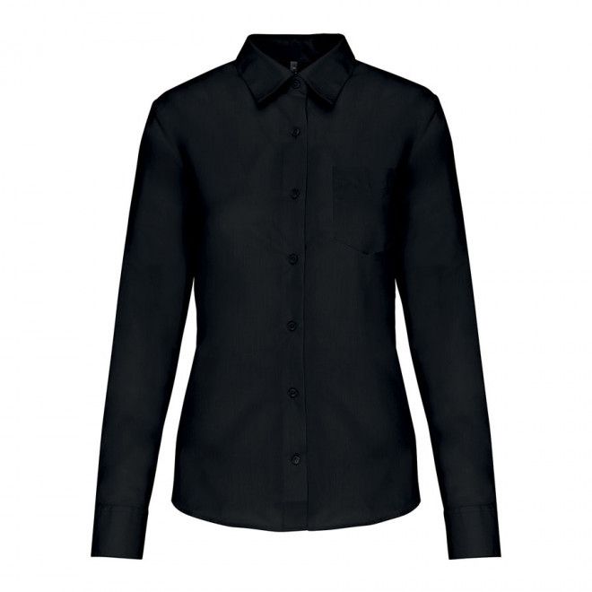 CHEMISE PUBLICITAIRE FEMME ML 'KARIBAN' - noir