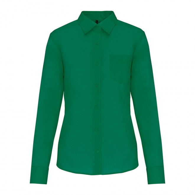 CHEMISE PUBLICITAIRE FEMME ML 'KARIBAN' - vert kelly