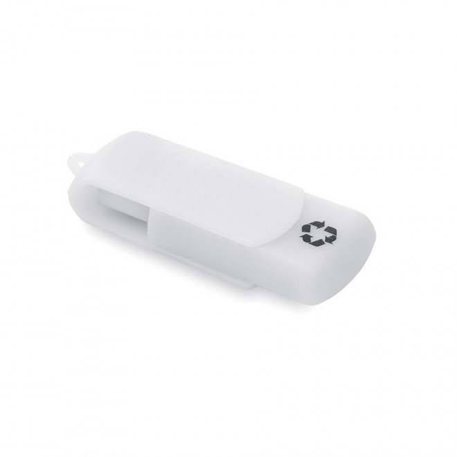 CLE USB PUBLICITAIRE 'RECYCLOFLASH' 1 GO A 8 GO - blanc