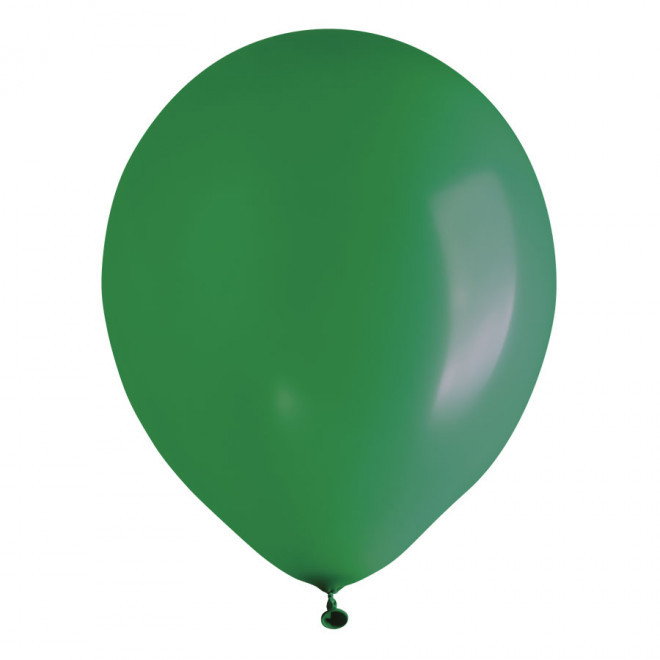 LOT DE 100 BALLONS DE BAUDRUCHE PUBLICITAIRES ø25 CM 'LUFT' - vert foncé