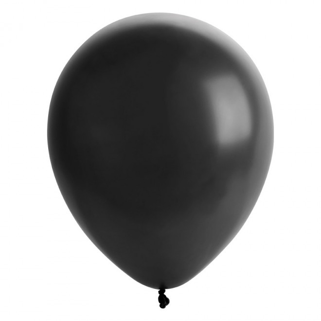 LOT DE 100 BALLONS DE BAUDRUCHE PUBLICITAIRES ø25 CM 'LUFT' - noir
