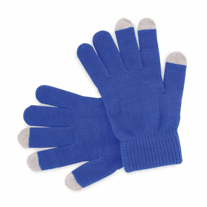 GANTS TACTILES PERSONNALISABLES ADULTE 'GANOU' - bleu