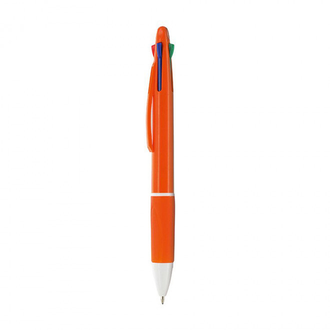 STYLO 4 COULEURS PERSONNALISABLE 'JENNY' - orange