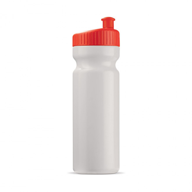 GOURDE OPAQUE PERSONNALISABLE 750ML 'TRAIL' 4J - blanc/rouge