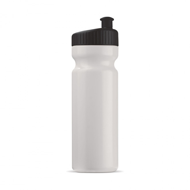 GOURDE OPAQUE PERSONNALISABLE 750ML 'TRAIL' 4J - blanc/noir