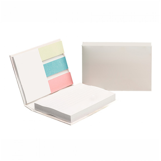 BLOC-NOTE PUBLICITAIRE RIGIDE CAFÉ 'IRNI RIGIDE' - crème