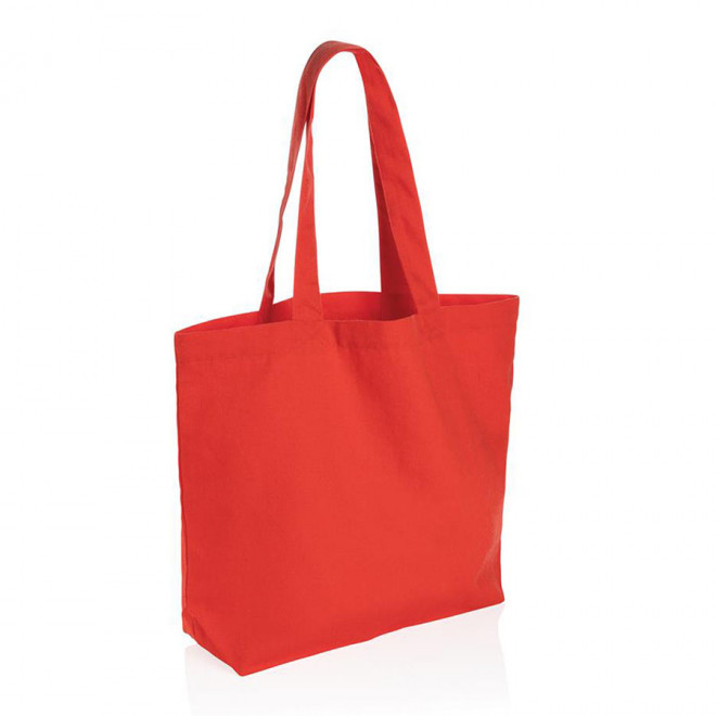 SAC SHOPPING PERSONNALISÉ EN TOILE 'BAKO' - rouge vif