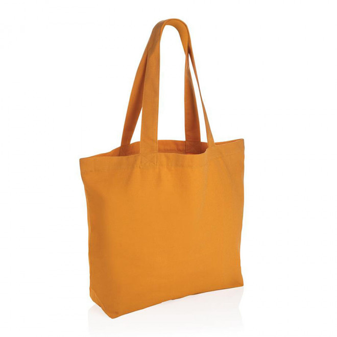 SAC SHOPPING PERSONNALISÉ EN TOILE 'BAKO' - orange