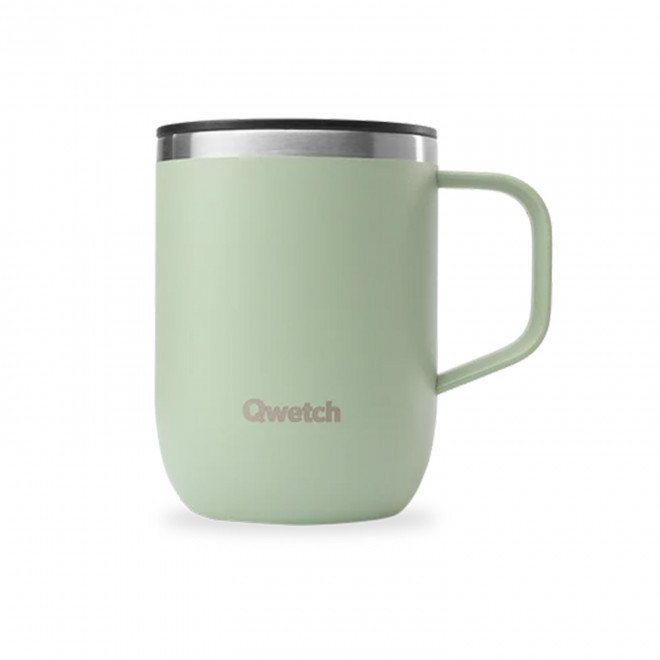 MUG ISOTHERME QWETCH PERSONNALISABLE 'TISANIERE MINI' - vert