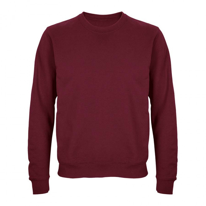 SWEAT COL ROND MIXTE PERSONNALISABLE 'COLUMBIA' - bordeaux