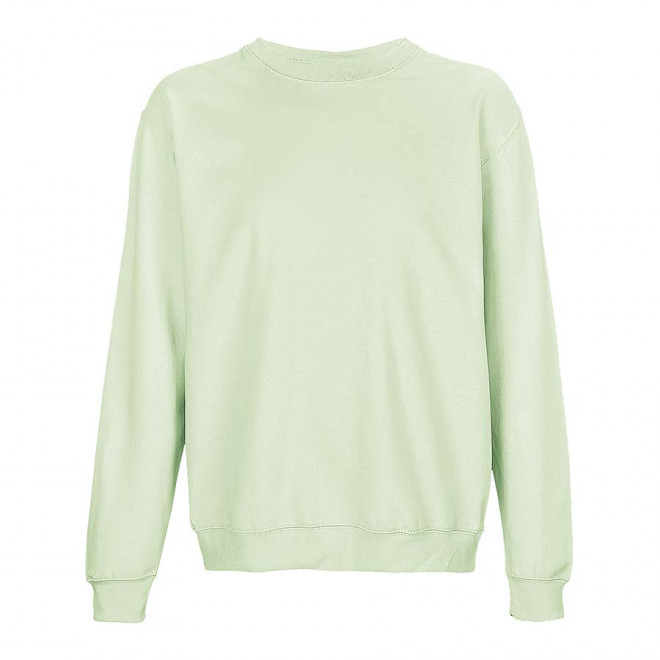 SWEAT COL ROND MIXTE PERSONNALISABLE 'COLUMBIA' - vert clair