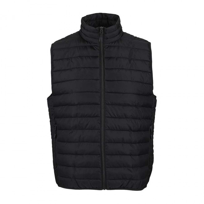 DOUDOUNE SANS MANCHES PERSONNALISABLE HOMME 'STREAM BW' - noir