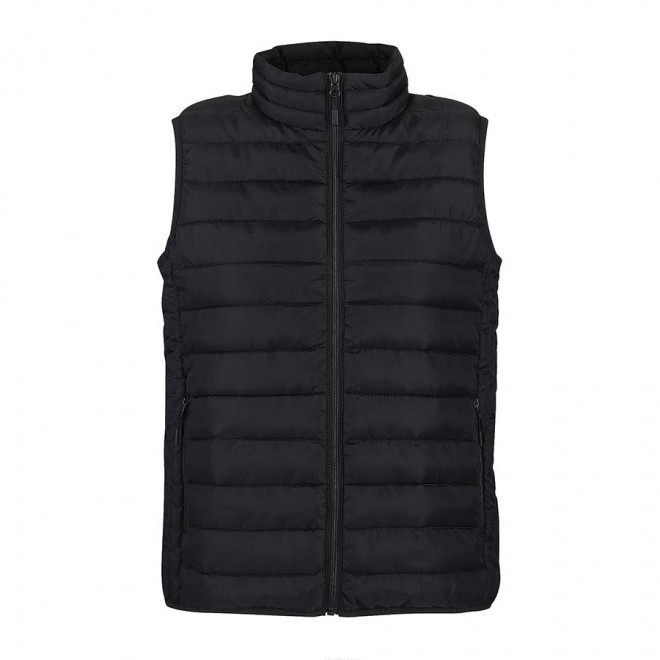 DOUDOUNE SANS MANCHES PERSONNALISABLE FEMME 'STREAM BW' - noir