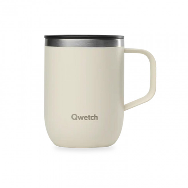 MUG ISOTHERME QWETCH PERSONNALISABLE 'TISANIERE MINI' - sable