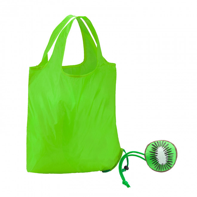 SAC SHOPPING PLIABLE PERSONNALISABLE 'MAXIFRUITY' - kiwi