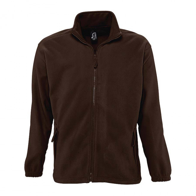 VESTE POLAIRE PUBLICITAIRE ZIPPEE HOMME 'NORTH' EXPRESS 72H - chocolat