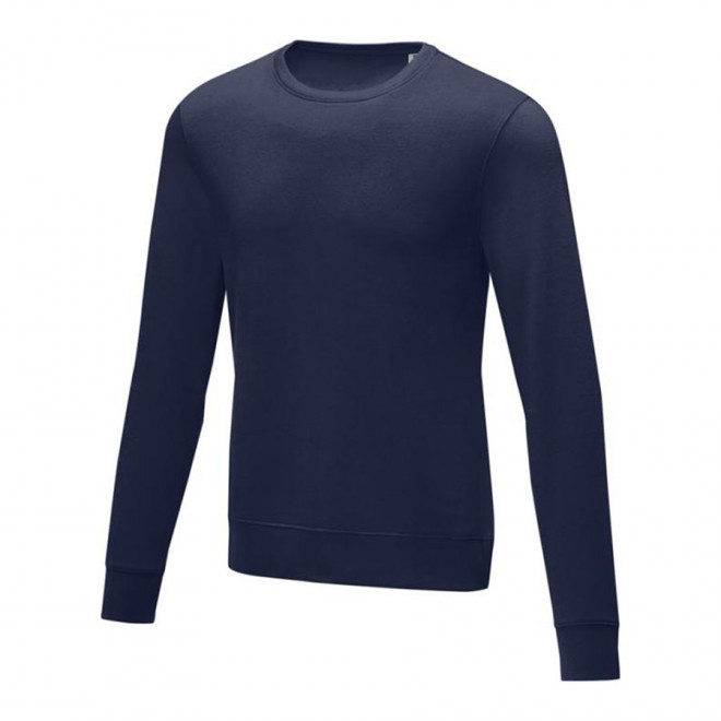 SWEAT PUBLICITAIRE COL ROND HOMME 'ZERIO' 4J - bleu marine